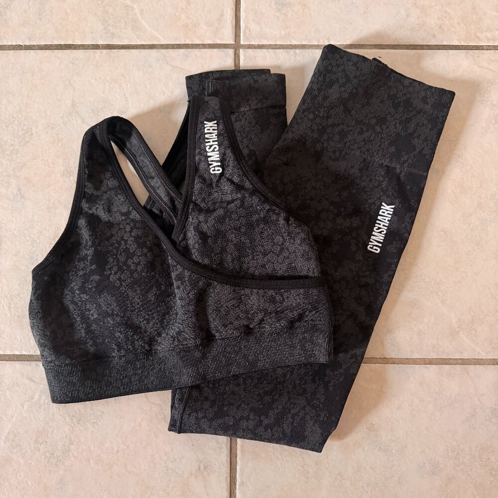 Gymshark Adapt Camo Seamless Sports Bra + Leggings